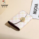 Woodpecker (TUCANO) 2025 new color block retro card bag trendy and exquisite light luxury short coin wallet women's wallet light pink