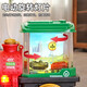 MAICEYI ELEKTRISCHE DAMPTUR ZAHRUNG UNIVERSALTIGE RAD-Spray-Lokomotive Model Kinder Jungen Spielzeugauto Auto Stoßfänger 1-3 Jahre alt [Batterieversion] Elektrisches Universal Walking Spray Train-A