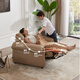 
CHEERS [offline store style] First class modern simple leather electric function zero wall sofa 13008 Three seats and three electric - brown [12157 one table and four chairs] Delayed delivery (see customer service for details)