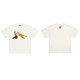 Lee Kids Japanese American Trendy Brand Human Dragon Year Limited Limited Men à manches courtes Couple d'été T-shirt Animal Top 3886 Black S