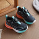 Krieger Kinderschuhe für Männer und Frauen Laufschuhe Neues Produkt Knopf Casual Sports Schuhe WZ-B797T Schwarz und Blau 36