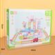 Aobeiby Toys Boys and Girls Variety Electric Gear Blocks Building Care Car Track Car 3-6-летний подарок на день рождения детей