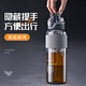 cica运动水壶大容量男士tritan茶水分离泡茶杯吨顿桶吨户外运动水杯夏 黑橙色690ml（大茶仓+带刻度）