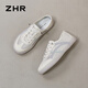 Chaussures de planche zhr pour femmes Chaussures décontractées d'été pour femmes Mesh chaussures plates respirantes Simple Sports Chaussures pour femmes Commu au riz polyvalent Gray 37