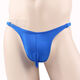 Sous-vêtements sexy basse ceinture fine courroie de string masculin coloride solide respirant double triangle de cuisse pantalon sexy blanc creux single taille