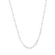 Gold Supreme (3DG Jewelery) platinum PT950 Japanese letter chain simple clavicle chain as a gift for girlfriend Priced by the gram 43cm-2.10g (including labor cost 128 yuan)