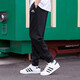 阿迪达斯 （adidas）裤子男裤 2025夏季新款运动裤户外透气休闲跑步健身训练针织长裤 GK9226/棉质针织/弹力裤口 XS
