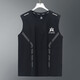 Sommer-Männereis-Seide Atmungsfreie Weste Sport Fitness Basis Hemd breites Schultertraining ärmellose T-Shirt Weste Schnelltrocknen wa schwarz [Schmetterlingsbalken-Weste] 2xl [Empfohlen 130-145 Jin [Jin gleich 0,5 kg]]