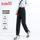 Bennie Hosen Frauen lässige Hosen Frühling und Herbst Neue Mode Bindenhosen Lose einfacher und vielseitiger Stil Sporthose zwei graue# Feste Farbe [weiche und hautfreundliche] l