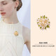 QUAMER designer cream daisy flower high-end brooch women's suit accessories collar anti-exposure small buckle 1 small daisy