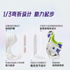 Ginoble toddler shoes baby baby shoes autumn boys and girls shoes 8-18 months functional shoes spring and autumn GB2122 white/dust purple 19.5 120mm suitable for foot length 116-124mm