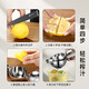 Manual de acero inoxidable exprimidor exprimidor de jugo de limón prensado artefacto exprimidor de exprimidor de exprimidor para el exprimidor prensado a mano prensado de jugo de naranja [clip de jugo multifuncional] separación de jugo de escoria - salida de jugo rápido apretado fresco: acero inoxidable [1 set] salida de jugo fácil