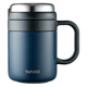 Taifugao Japan Taifugao 316 stainless steel thermos cup with handle Large capacity water cup Office insulation tea cup with filter 500ml Knight Black -T6172 316 stainless steel
