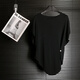 Yimuqi Lazy Style Bat Sleeve Wiled Ice Wire Pull de femmes Femme Été Été Irréguleux Loose Couleur Abricot Color 9221 One Sine