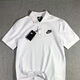 耐克（NIKE）2025夏季男子百搭针织POLO衫运动休闲翻领短袖T恤FN3895-010 白色 S