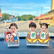 Litian Photo DIY Auto schütteln Kopfverzierungen Customized Baby Ehepaar Schüttler Kopf Solardekoration Einzelperson 691 Solar Dual-Use-Modell