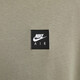 Nike men's loose T-shirt for autumn new cotton knitted soft and comfortable official NIKE AIR HQ9249 320 light green gray XL