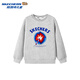 Skechers Skechers children's autumn fashion round neck pullover sweatshirt for boys and girls loose knitted casual top L425K030