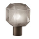 Yingtang Nachtlampe Dekorative leichte Luxusschreibtisch Lampe Nordic Moderne einfache Glasdesigner Wohnzimmer Schlafzimmer Modell Zimmerlampe M1047 Rauchgrau großer Knopfschalter