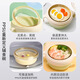 Hao'e infant and children's constant temperature supplementary food bowl, baby 1-3-6 years old ppsu water insulating suction cup steaming and cooking tableware, water insulating constant temperature-PPSU inner liner anti-scalding* straw filter