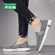 
Mulinsen (MULINSEN) men's shoes summer beanie shoes large size old Beijing cloth shoes lazy shoes one foot breathable driving casual shoes men gray (250179 models) 40 (standard sports size)