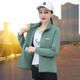 Tianlai City TLZC OU Vlecee Sweatshirt für Frauen Neu 2023 Herbst- und Wintermodentrendy Fleece Jacke auf Bean Green 5xl