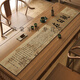 LuodaBAN (LUODABAN) Thousand Miles Jiangshan Tu Table Flag Tea Table New Chinese-style Zen Tea Table Padding Cloth Absorbent Tea Table Table Cloth Long Strip Jingxin-NG-12048 30*120cm [Thickened and anti-slip]