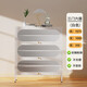 
FANCYCHIC household door shoe cabinet steel entrance entrance door entrance dustproof cabinet large capacity new moisture-proof and odorless storage cabinet elegant white arc five-door height 1695* width 1200* depth 350mm