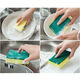 Dishwashing sponge, pot sponge block, kitchen dishwashing scouring pad, 3 sponge wipes