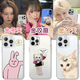 班美萝金冬天winter金玟庭同款手机壳苹果16pro华为pura70柳智敏iPhone1 ZHQ6227金玟庭同款-直边透明 iPhone16