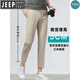 JEEP SPIRIT休闲西裤男士修身直筒九分裤卡其色裤子夏季薄款弹力男裤2025新款 卡其色 9921-夏季薄.款 29 (适合50-55kg左右)