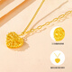 Chili Love Gold Necklace for Women 2025 New Love Exploding Gold Silver Pendant Birthday Gift for Girlfriend Love Pendant Gold Silver (Gold About 0.2 Grams