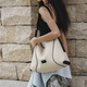 OMTO [same style of Wang Churan] Oatmeal soft hobo bag high-end communication crossbody bag large capacity Tote birthday gift