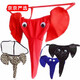 Laitlvck Herren Elefant Unterwäsche Tanga Dessous Cartoon Sexy Elefant Tender Punch rot alle Größe
