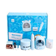 Astronomischer elektrischer Bleistiftspitzer Set Children's Stationery Geschenkbox TW8087 Blau-englische Verpackung