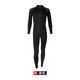 VVIR EER3mm wetsuit women's one-piece swimsuit long-sleeved warm men's surfing cold protection snorkeling lung diving free diving suit 1004 front open men's black one-piece L 3mm