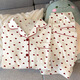 Zipjbxins Xiaoxiangfeng Love Pajamas Impreso Primavera y otoño 2025 Conjunto de ropa para el hogar Sweet Girls KK-3523 (conjunto de manga larga) M [sugerir 80-100Jin [Jin equivale a 0.5 kg]]