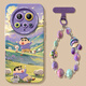 BMAD Cherry Maruko convient à la caisse de téléphone portable Xiaomi 15ultra 15Utra Silicone Mi Full 14 mètres 15U 2025 Nouvelle mode Lumière Luxury High Apparence [NM15604 Boule Aways Wheat Field] Silicone Soft Shell + Hanging Chain C57 Xiaomi 15ultra