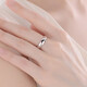 Nanfutong platinum ring for women PT950 smooth solid ring live Tianyuan ring couple ring for wife and girlfriend 5.36g
