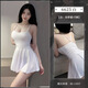 Feimushuang Skating Silk Sexy Sexy Sexy Simple подвесная юбка 6625 Сексуальная раскрывая большие ночные рубашки 20/сумка.
