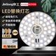 Jinggong LED ceiling lamp wick modified light panel, three-tone lighting, circular energy-saving light source module, no punching, magnet adsorption, 24W three-tone lighting