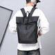 Neue Modetrendy große Kapazität wasserdichtes Rucksack Rucksack Einfacher Freizeitcomputerbeutel Student Reisetasche Rucksack Schwarz Schwarz