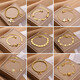 Anst Old Phoenix Gold Store Plated 18K Gold Titanium Steel Bracelet Style coréen Fashionable and Everypic Titanium Steel Bracelet Femmes 6627 Gold 20cm