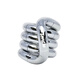 Tangle Twist Metal Series Décompression Artefact adulte TDAH Focus Training Training Toy Toy Rope 12605 - Silver Silver