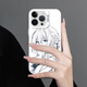 BOMENGJI 2D-Leitungsmuster Mobiltelefon Hülle Apple 16 Huawei Pura70Saber Periphere iPhone 15Promax OnePlus 1 GuU9272 Violet-Moonlight Silberkontrastfarbe iPhone 16
