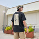 Nike Herren Lose T-Shirt für Herbst neue Baumwollgestrickte weiche und bequeme offizielle Nike Air HQ9249 010 Black 3xl