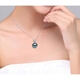DL 1998 Fat Donglai quality Tahitian black pearl pendant clavicle chain 925 silver perfect round and flawless temperament 8mm-9mm black