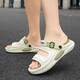 Viajes de verano y conducción de zapatillas informales de doble propósito para hombres que usan chanclas sandalias de playa de moda y versátiles para hombres (AM) 25l5 Mint Green 42 Doble tamaño 42-43