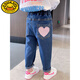 G.Duckkids Girls Jeans Spring- und Herbststil 2025 Neue Kinder Frühlingskleidung, modisches Baby von Kindern trägt schlanke lange Hosen, hellblau