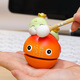 Clcey kreative kleine hölzerne Fisch-Cartoon-Arbeitsstation Ornament Office Dekompression und emotionale Stabilität Artefakt Hits Kinder Kinder Kinder Harz Version-Koi [Luxusmodell]